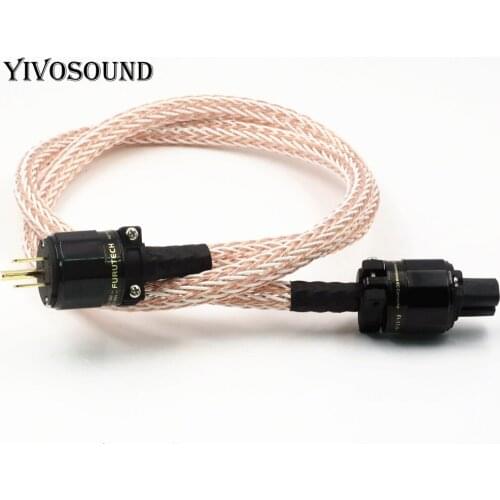 XSSH audio Hi-end DIY HIFI Silver Plated us EU IEC plugs 12TC 24 core power cable Cord Wire