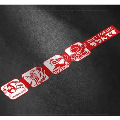 Funny Speed Hunter Vinyl Sticker Japan JDM Drift For Life Motorcross Racing Decal Reflective Car NOS sticker Accessories