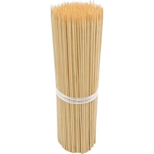 100Pcs Bamboo Skewers Natural Disposable Skewer Sticks Kebab Skewers For Grill BBQ Tools Accessories Kitchen Supplies