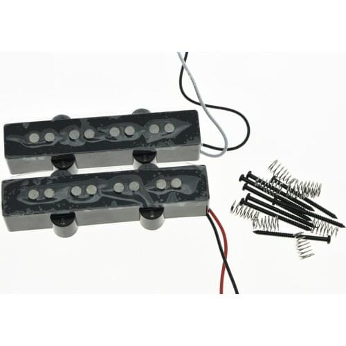 4 String Jazz Bass Alnico 5 Pickups 60s Vintage Sound J Bass Pickup Set Black