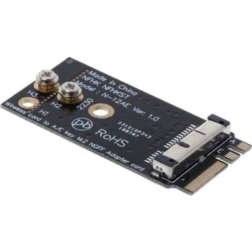 BCM94360CS2 BCM943224PCIEBT2 A/E Key M.2 Adapter Card Module 12+6 Pin Wireless WIFI Speed