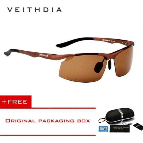 Veithdia Brand New Aluminum Polarized Sunglasses Men 3Color lense Sports Sun Glasses Driving Glasses Eyewear Accessories shades