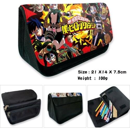 Anime My Hero Academia Pencil Case Cosmetic Bag Student Storage pen bag Stationery Bag Gift
