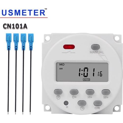 CN101A Digital Electronic Timer Programmable Lighting Timer Free Output Microcomputer 24 hours Time Switch Timer Economy model