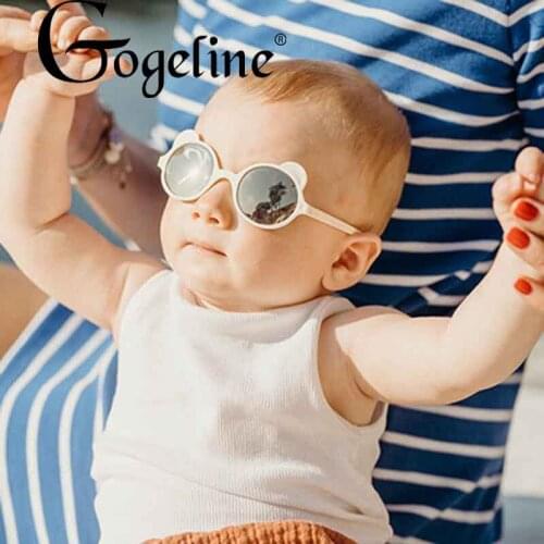 Cute Bear Children Sunglasses UV400 Mirror High Quality 2020 Kids Girls Boys Sun Glasses Round oculos de sol infantil