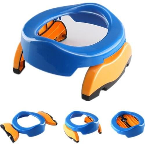 Portable Baby Outdoor Travel Pots Boy Girl Foldaway Toilet Basin Potty Car Travel Baby Folding Potty Kids Training Toilet Seat