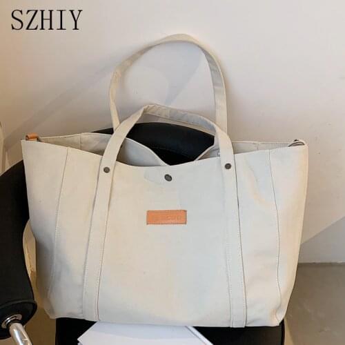 Canvas Tote Bag for Women Bags Designer Fold Bolsos Grandes Para Mujer Playa Sac Toile Big Handbag Casual Tote Solid Shoulder