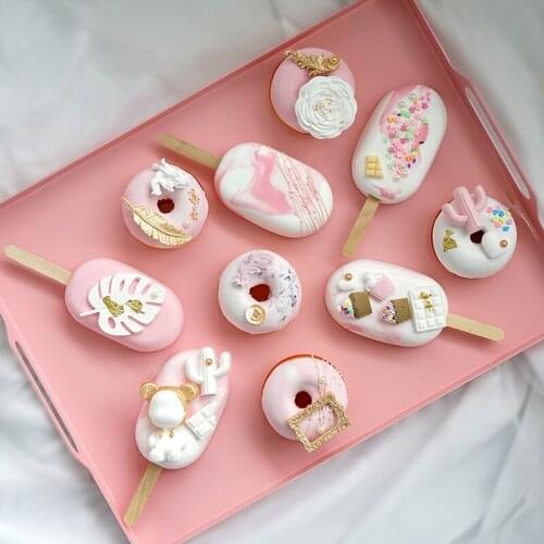 10Pcs/set Simulation Fake Donuts Model Decoration Dessert Artificial Kitchen реквизит для фотосъемки Props Display תחפושת גלידה