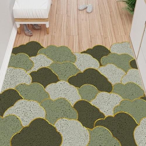 Doormat Living Room Bathroom Mat Kitchen Mat Indoor Mats Carpet Non-slip PVC Can Be Cut Entrance Doormat Household Mats Carpet