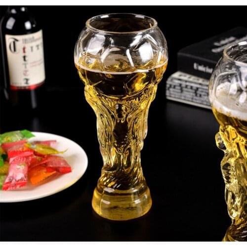 Creative Glass Cup Bar Crystal Water Whiskey Wine Drinking The Football Cup Design Glass Wine Beer Cup 450ml