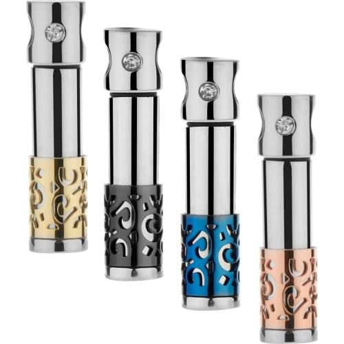 MagiDeal Cylinder Tube Urn Ashes Holder Keepsake Cremation Memorial Pendant Men Women