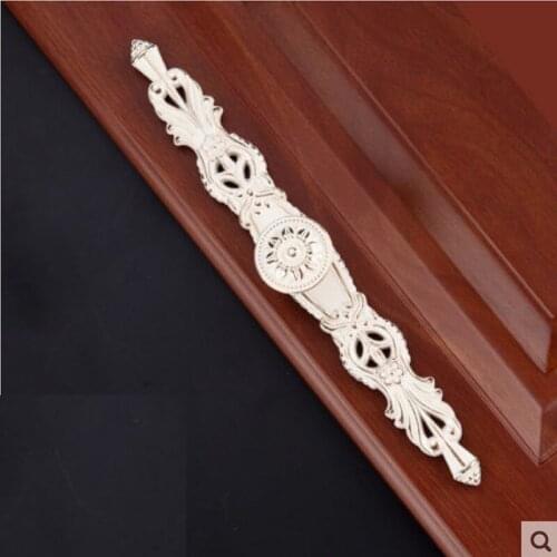 256mm long metal pull handles knob ivory color solid anodize for furniture door drawer cupboard cabinet closet wardrobe archaize