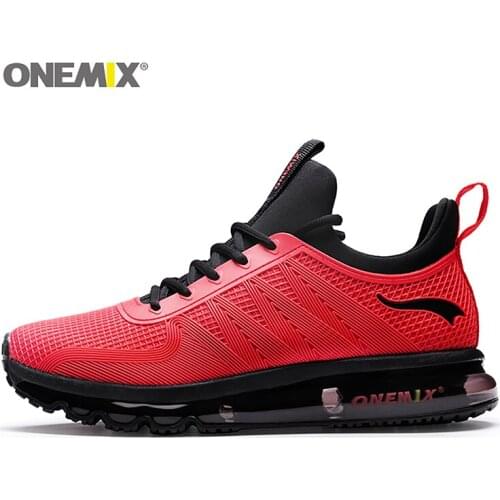 Onemix men running shoes shock absorption sports sneaker breathable light sneaker for outdoor walking jogging shoes