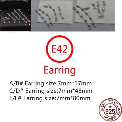 E42 S925 sterling silver stud earrings cross inlaid Hao stone personality fashion couple jewelry gifts for lovers hot