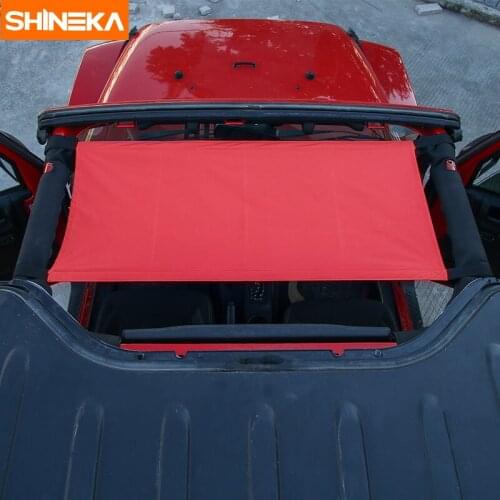 SHINEKA New Style Cloth Car Top Roof Bed Sunshade Cover Exterior Accessories for Jeep Wrangler 2007-2017 Car Styling