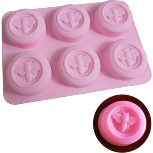 DIY bee shape silicone soap mould Baking Pastry Mousse Chocolate Mold cake tools silicone bakeware fondant pudding ice mold