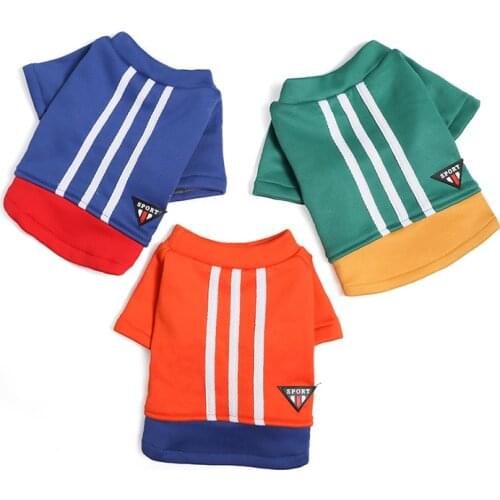 Pet Dog Sports Sweaters Dog Autumn Winter Sweaters Dog Clothes With Heavy Fleece Sweaters