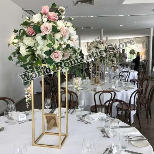 Wedding Centerpiece Metal Flower Stand Wedding Road Leads Table Decoration
