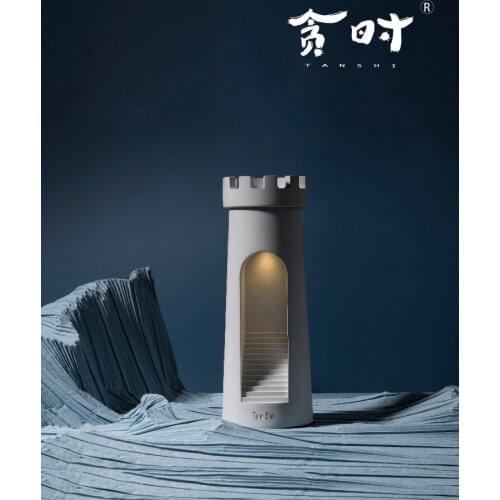 Lighthouse sleep desk lamp, protect eye creative gift bedside touch small night light usb bedside lamp Atmosphere lamp