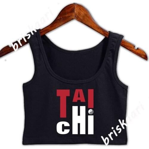 Tai Chi Chuan Taijiquan Crop Top Pictures Tops Summer Interesting For Girls Personalized O Neck Sexy Vest
