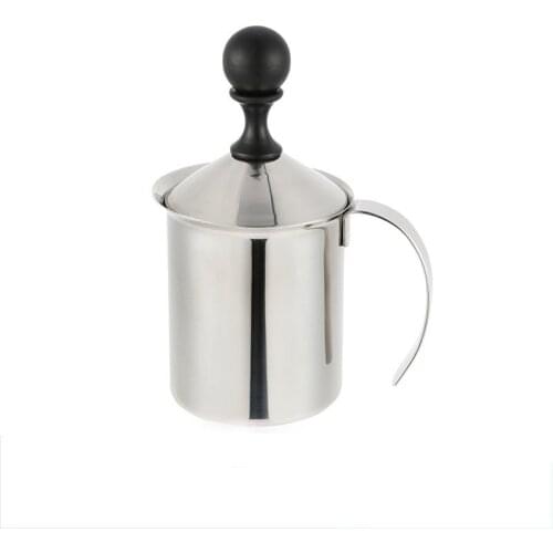 Milk Frother Coffee Milk Foaming Cup 400ml Milk Frother Manual Milk Frother Coffee Appliance