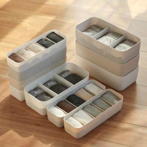 Bedroom Closet Organizer Stackable Multifunctional Socks Storage Box Underwear Storage Box Household Clothes Rangement Boxes