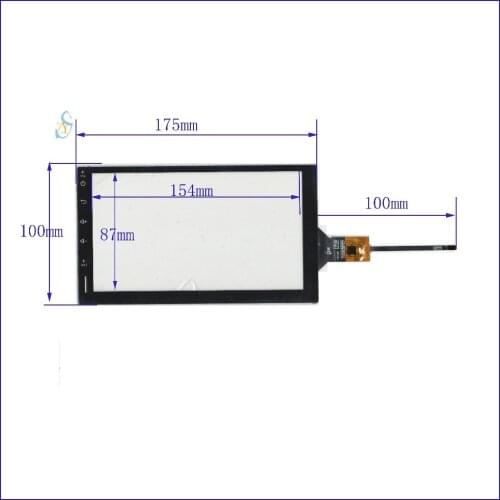 ZhiYuSun wholesale 10pcs/lot 175*100mm 7inch 4lines capacitive screen for car DVD redio this is compatible TPC0013