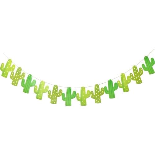 1set Cactus Garland Banner For Bunting Garland Party Favors Home Decoration