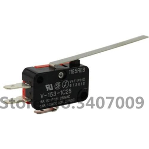 10Pcs 27 x 16 x 10mm SPDT Micro Limit Switch 3 Terminals Momentary V-153-1C25