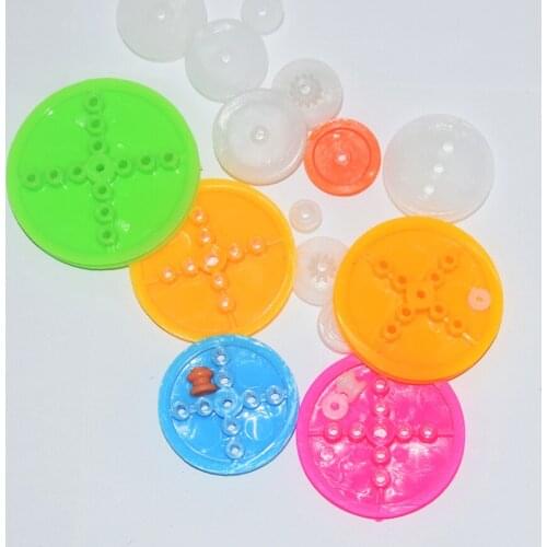 30pcs plastic pulley 1.5/2/3mm hole rc car robot ship four six axis aircraft diy toys parts model accessories baby toy for chil