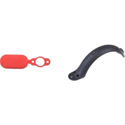 4 Pcs Charging Port Dust Plug Rubber Case For Xiaomi Mijia M365 Electric Scooter Hole Cover & 1X Electric Scooter Rear