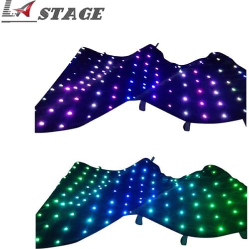 Free Shipping P18 DJ Vision Curtain Wedding Backdrops DJ Booth Entertainment Center Shows Flexible Led Curtain