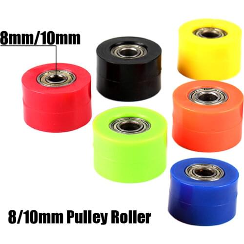 Chain 8/10mm Pulley Roller Slider Tensioner Wheel Guide For CRF YZF EXC RMZ KLX Enduro Dirt Street Bike Motorcycle