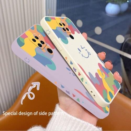 Colorful Silicone Soft Case For Xiaomi Redmi Note 10 10S 9T 9 8 7 Pro MAX Redmi 9 9A 9T K40 K30 K20 Pro Shockproof Phone Cover