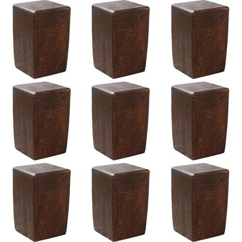 9pcs Square Wooden Tea Box Maccha Storage Box Canister Tea Jar Caddy Storage Box Case Handmade Organizer