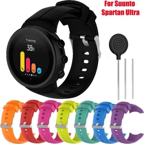 For Suunto Spartan Ultra Rubber Sport Durable Silicone Watch Band Strap Wristband Replacement for Spartan Ultra Bracelet Belt