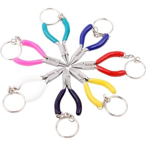 GemTrue Mini Stainless Steel Needle Nose Pliers Gemstone Jewelry Plier Jewel Accessory Making Hand Tool