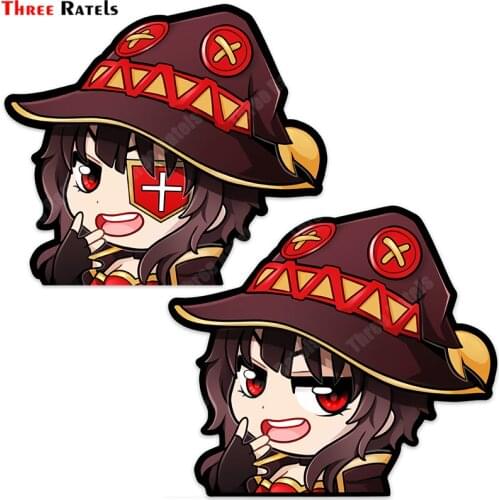 Three Ratels B308 Cool Anime Smug Megumin Stickers For Bmw E60 Car Sticker Auto Accessory DecorationDecals Vinyl Material