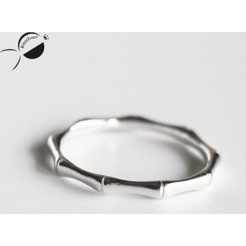 925 Sterling Silver Jewelry Couple Ring Real Pure Sterling Silver 925 Ring Fashion Simple Style Lovers Rings For Women / Men