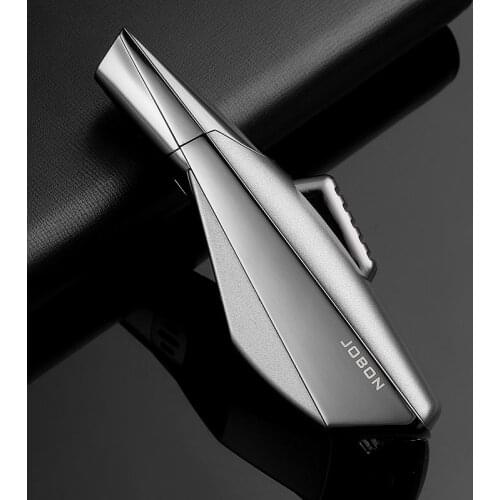 JOBON Inflatable lighter windproof mens direct blue flame spray torch creative cigar moxibustion igniter