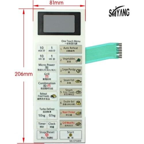 New Original Microwave Oven Panel Touch Switch Membrane Switch Control Panel Touch Button NN-GT546W For Microwave Oven Parts
