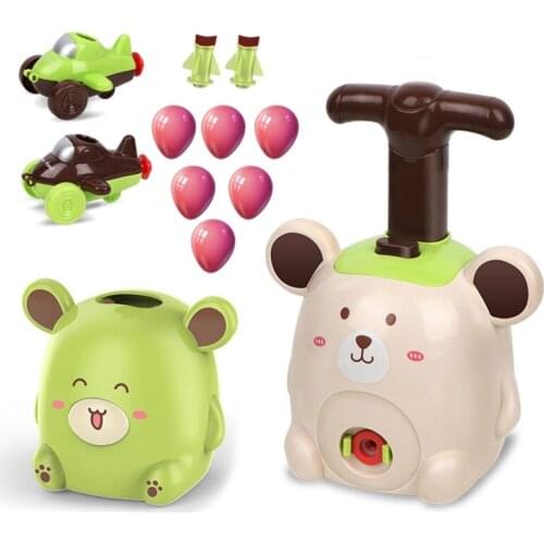 New Power Balloon Launch Tower Puzzle Toy Fun Educational Inertia Energy Balloon Kids Car Toy Popular Gift Toys