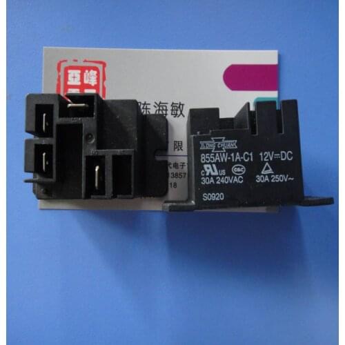 Original 855AW-1A-C1-12VDC 4 30A 250VAC relays