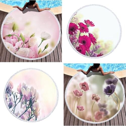 Peony flowers Beach cover up Microfiber towel strandlaken luxury beach towel Pareo beach Fringed beach towel miraculous For home