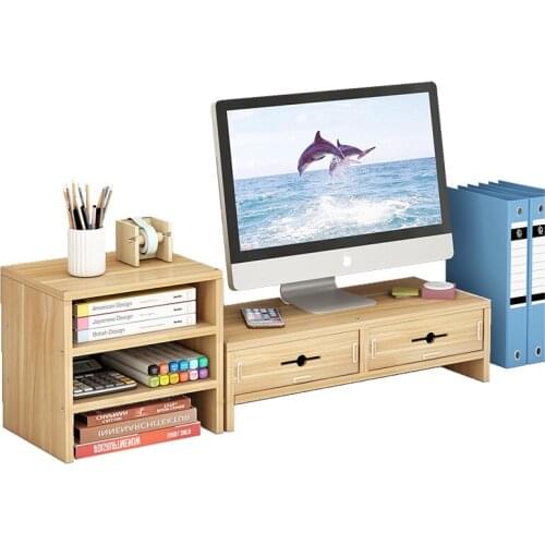Desktop Monitor Stand Computer Care neck Screen Riser Wood Shelf Plinth Strong Laptop Stand Desk Holder For Notebook TV
