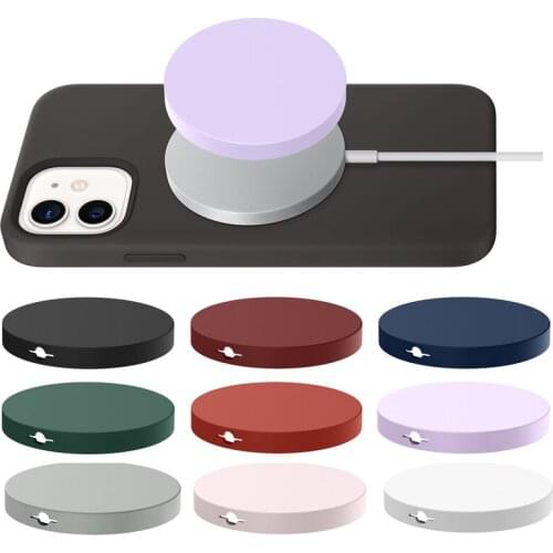 Silicone Charger Case For iPhone 12 12 Pro Max Magsafing Magnetic Wireless Charging Cover For iPhone Charger Protective Cover