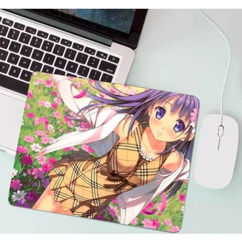 Cute anime city game mouse pad HD printing computer game seaming mouse pad keyboard computer desk mat non-slip rubber mat