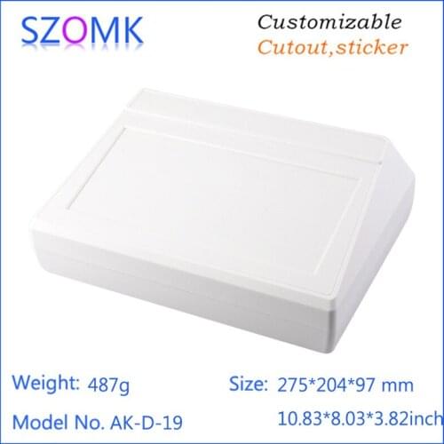 Szomk top sales new enclosure (4pcs) 275*204*97mm plastic project box pcb enclosure enclosures for electronics plastic case
