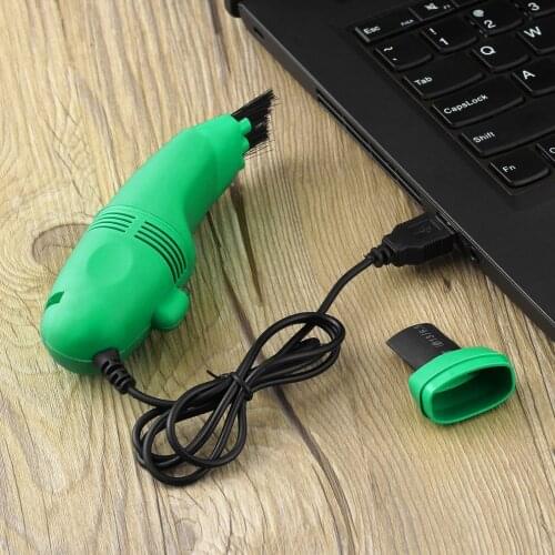 1 Pcs High Quality Green Keyboard Cleaner USB Mini Vacuum Dust Machine For Computer Keyboard