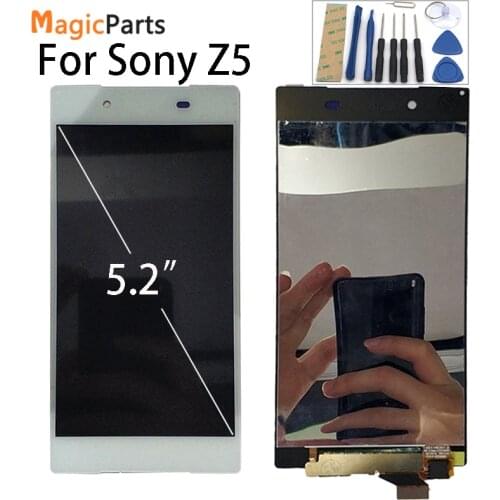 100% Original screen For SONY Xperia Z5 LCD Touch Screen For SONY Xperia Z5 Display Digitizer Assembly E6653 E6603 E6633 LCD
